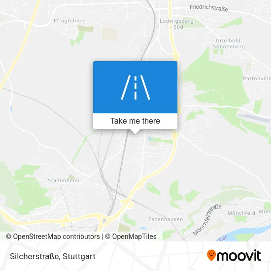 Карта Silcherstraße