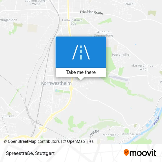 Карта Spreestraße
