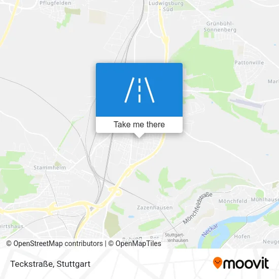 Карта Teckstraße