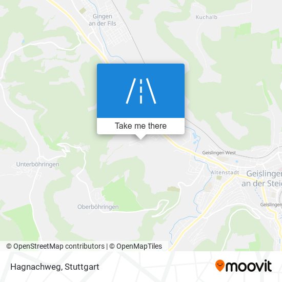 Hagnachweg map