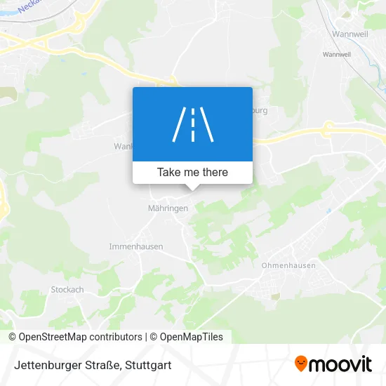 Карта Jettenburger Straße