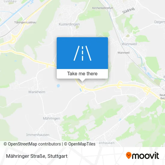 Карта Mähringer Straße