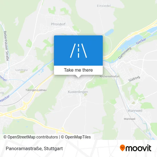 Карта Panoramastraße