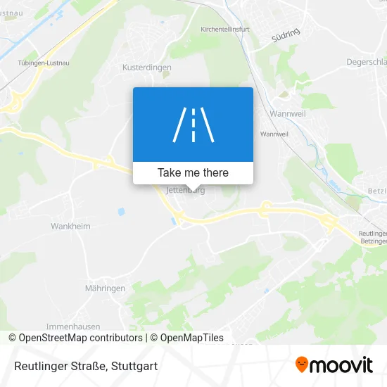 Карта Reutlinger Straße