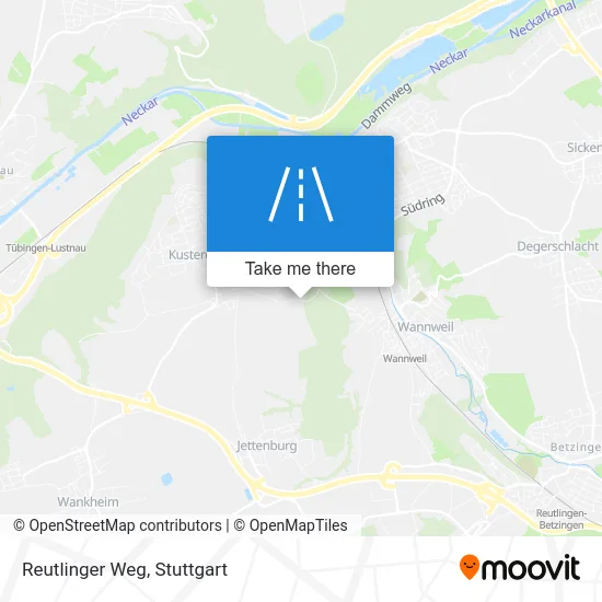 Карта Reutlinger Weg