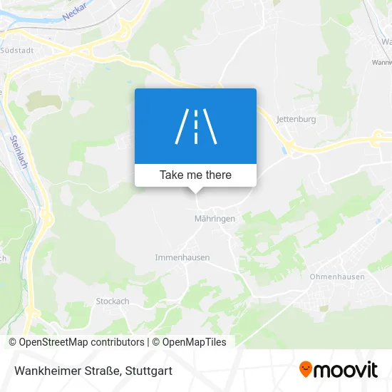 Карта Wankheimer Straße