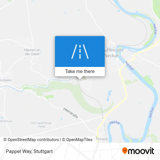 Pappelweg map