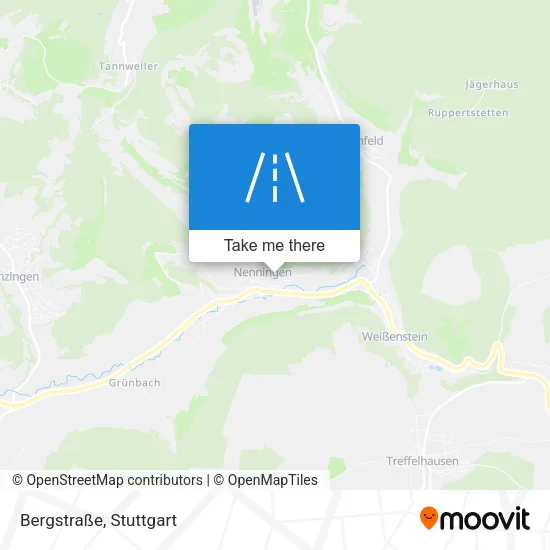 Карта Bergstraße