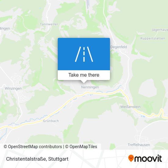 Christentalstraße map