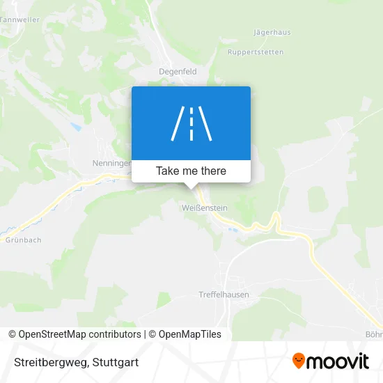 Карта Streitbergweg