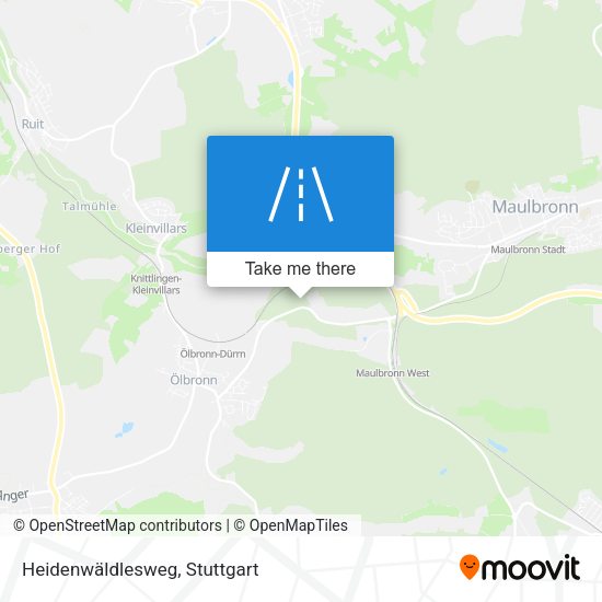 Heidenwäldlesweg map