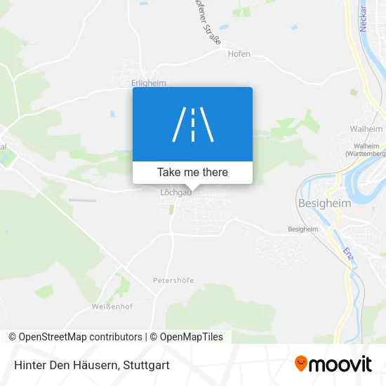 Карта Hinter Den Häusern