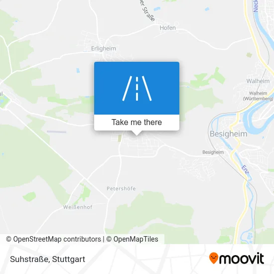 Карта Suhstraße