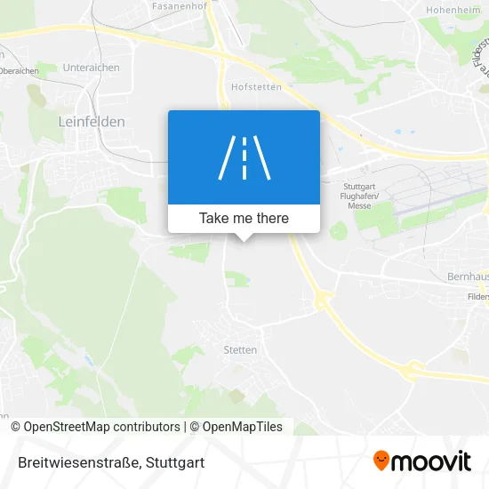 Карта Breitwiesenstraße
