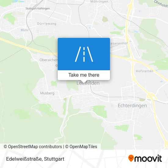 Карта Edelweißstraße