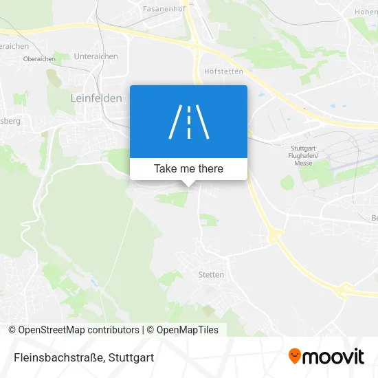 Карта Fleinsbachstraße