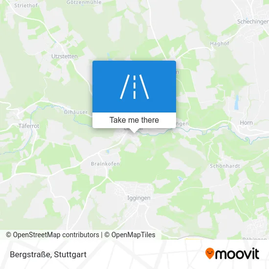 Карта Bergstraße