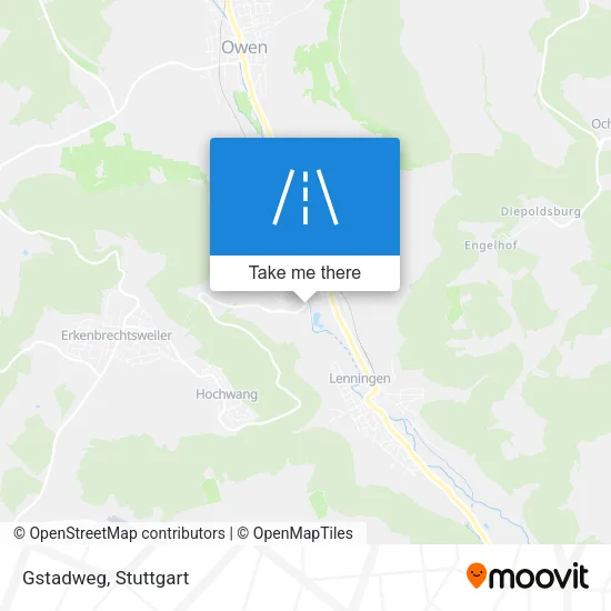 Gstadweg map