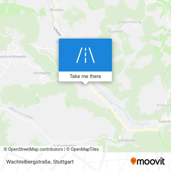 Карта Wachtelbergstraße