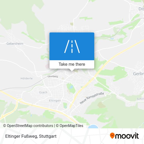 Eltinger Fußweg map