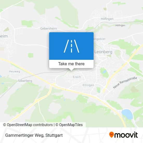 Карта Gammertinger Weg
