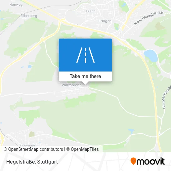 Карта Hegelstraße