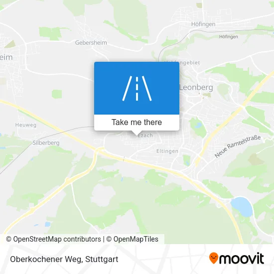 Карта Oberkochener Weg