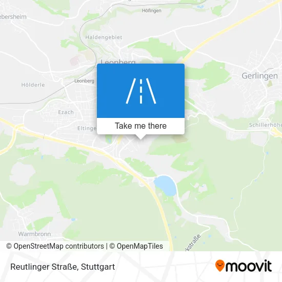 Карта Reutlinger Straße