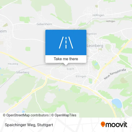 Карта Spaichinger Weg