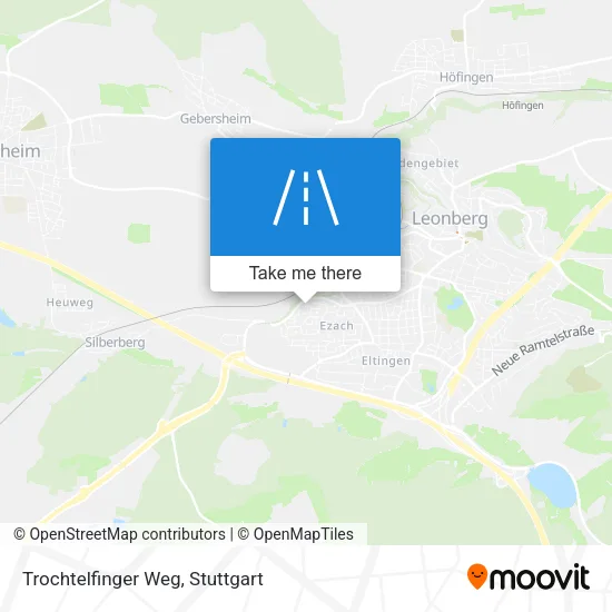 Карта Trochtelfinger Weg