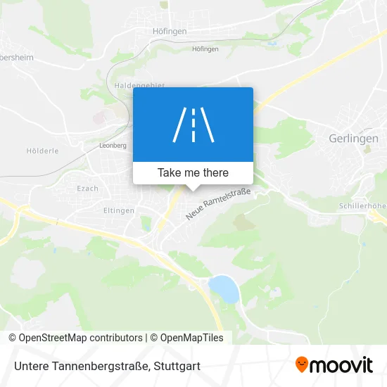 Карта Untere Tannenbergstraße