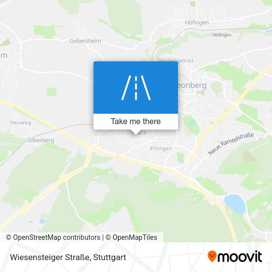 Wiesensteiger Straße map