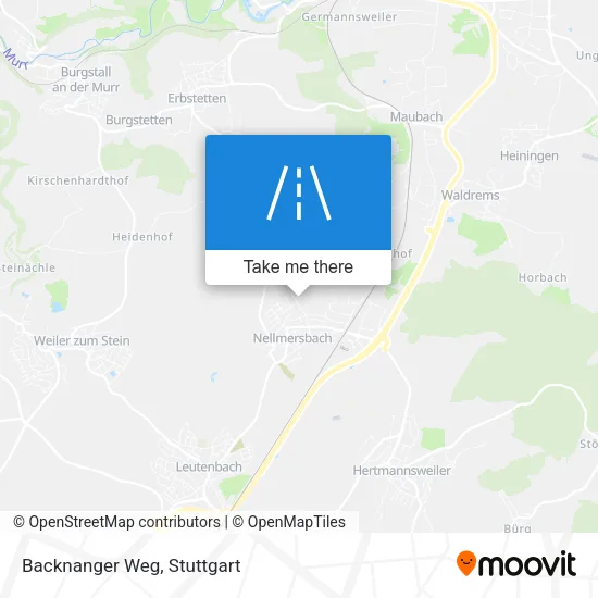 Карта Backnanger Weg