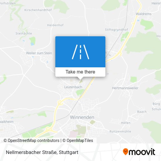 Nellmersbacher Straße map