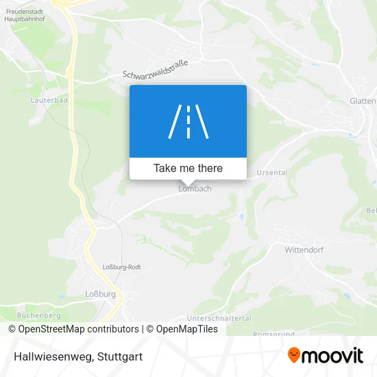 Карта Hallwiesenweg