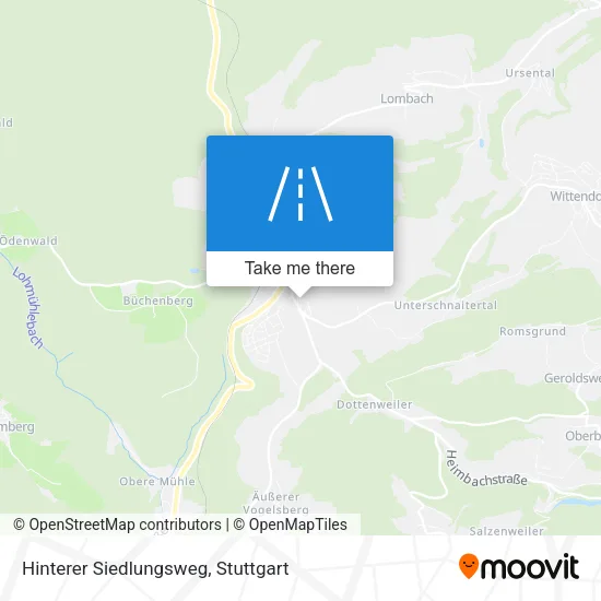 Карта Hinterer Siedlungsweg