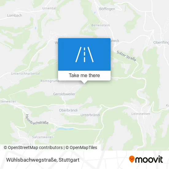 Карта Wühlsbachwegstraße