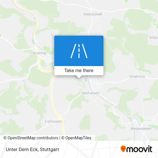 Карта Unter Dem Eck