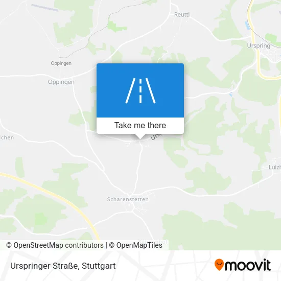 Карта Urspringer Straße