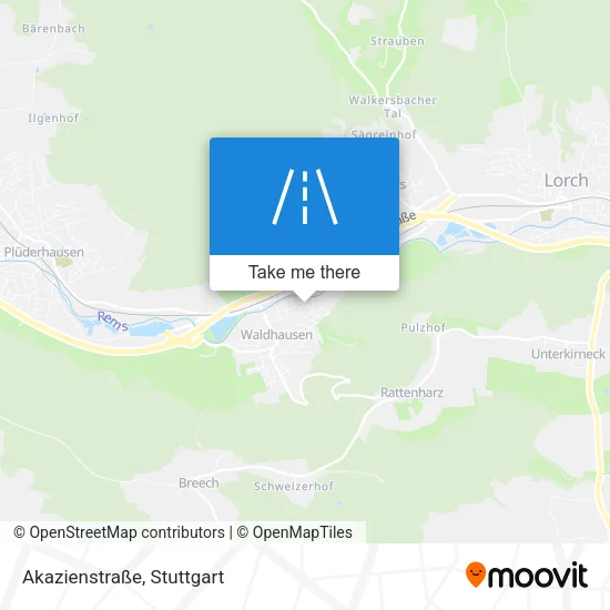 Карта Akazienstraße