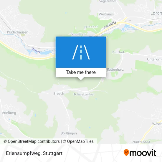 Erlensumpfweg map
