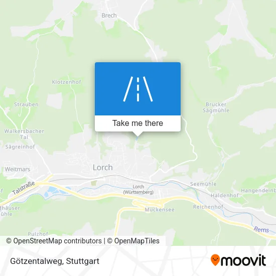 Карта Götzentalweg