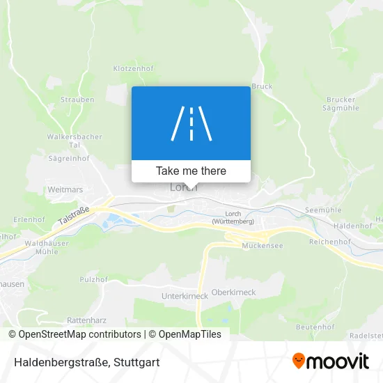 Карта Haldenbergstraße