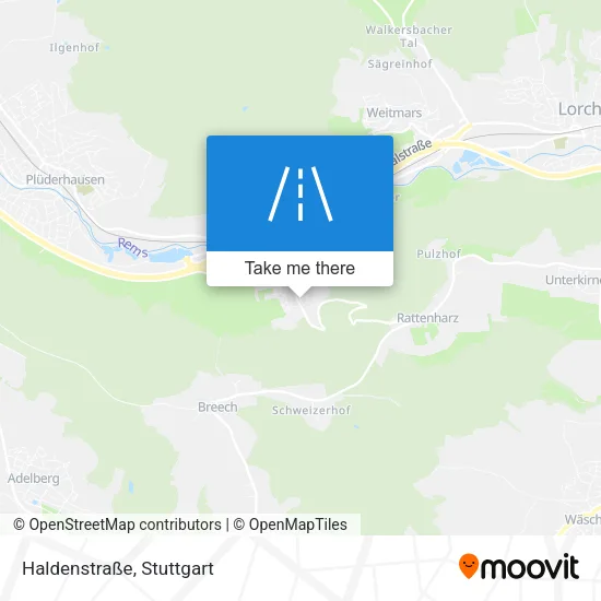 Haldenstraße map