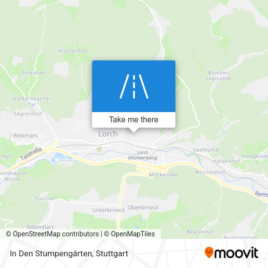In Den Stumpengärten map