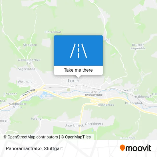 Карта Panoramastraße
