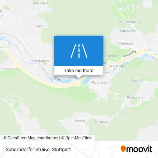 Карта Schorndorfer Straße