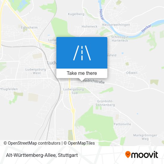 Alt-Württemberg-Allee map