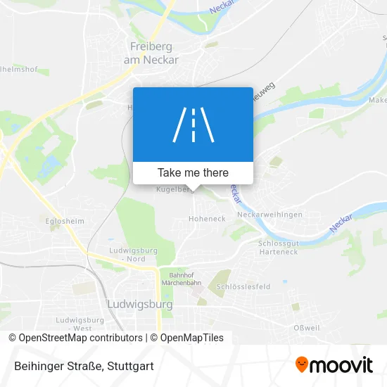 Карта Beihinger Straße