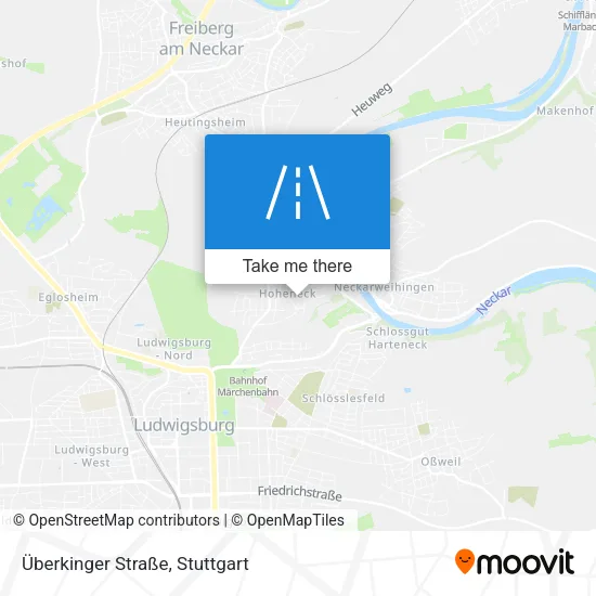 Карта Überkinger Straße